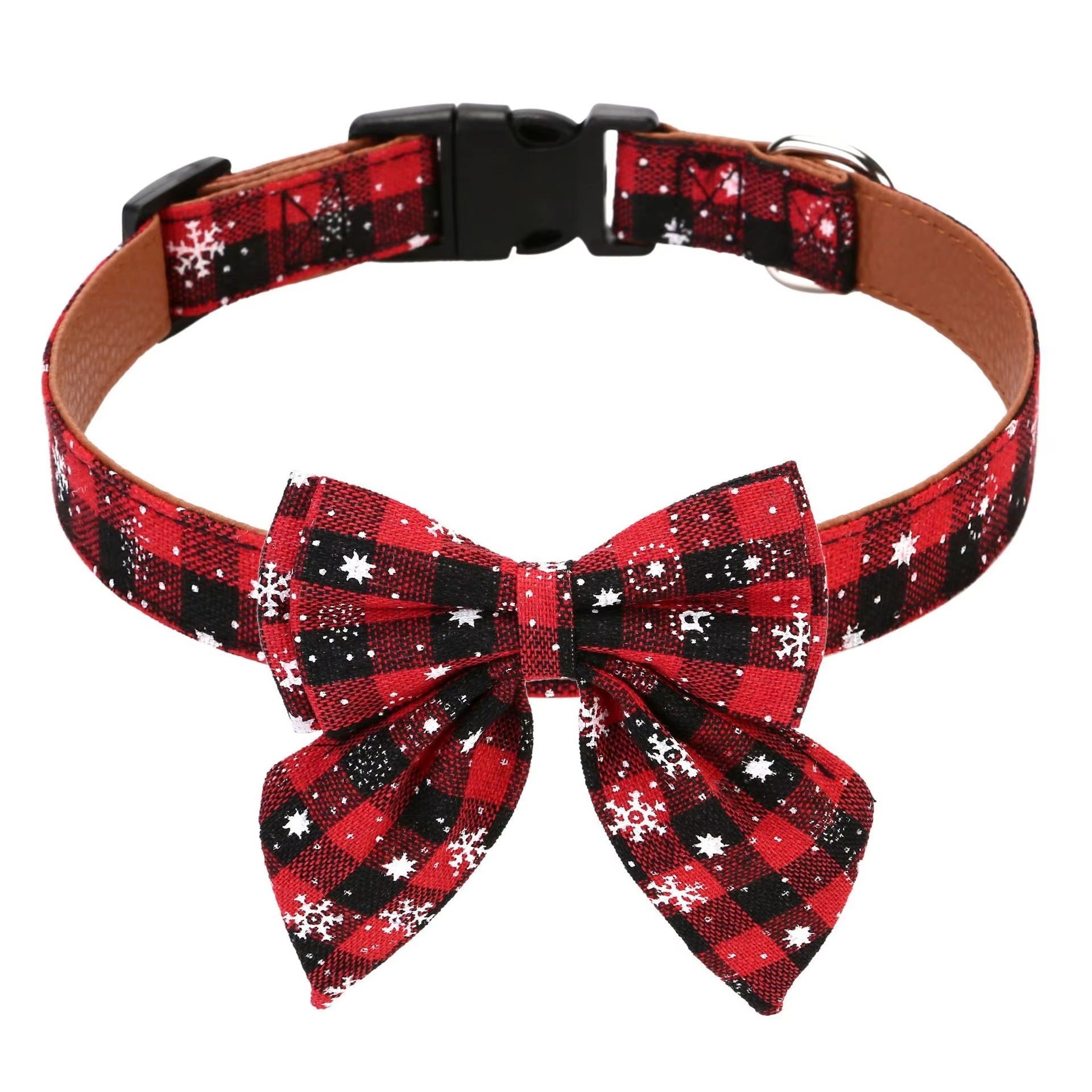 Christmas Plaid Dog Collar